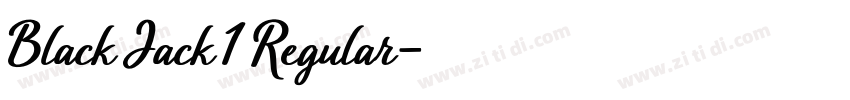 Black Jack 1 Regular字体转换
